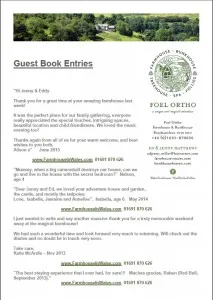 guest book